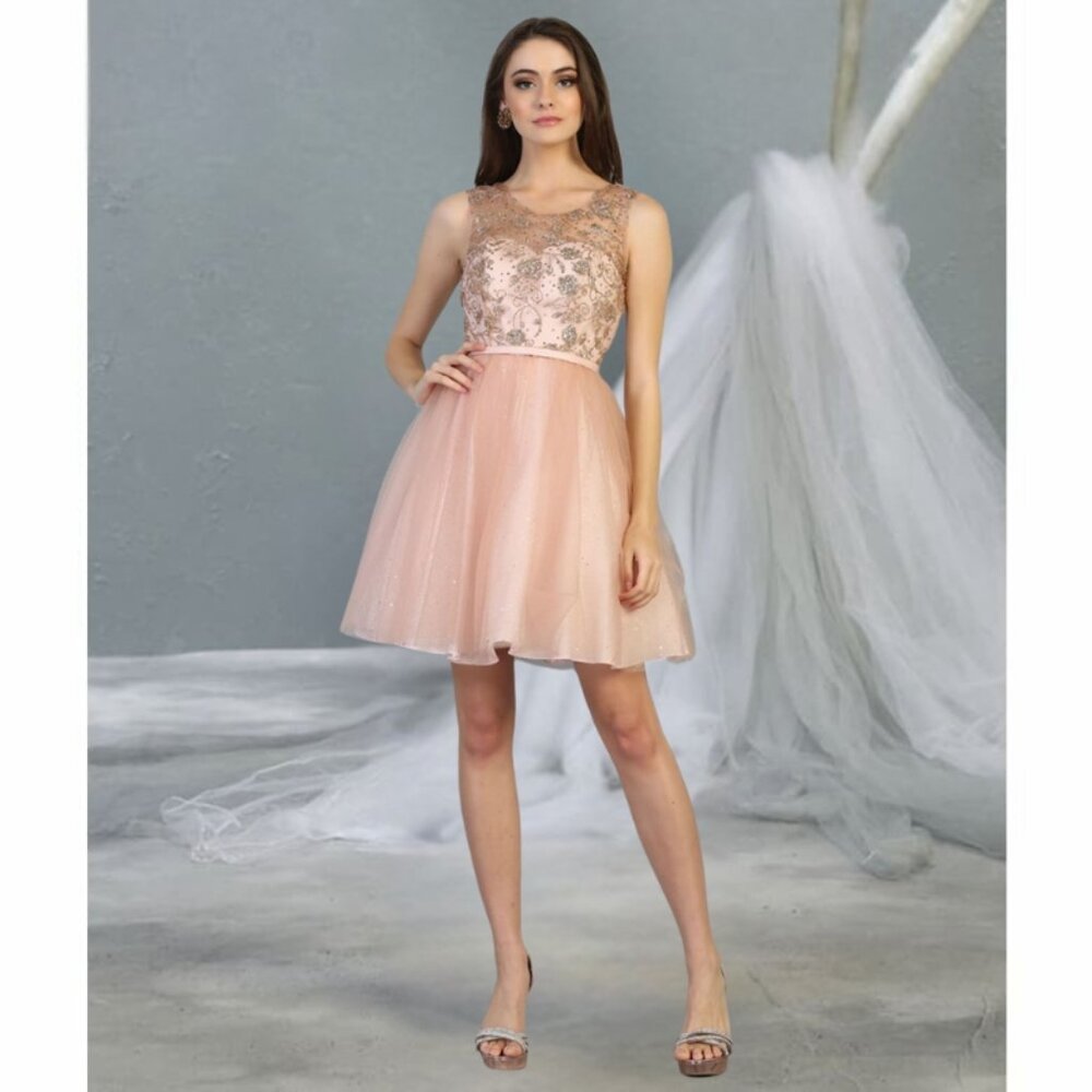 Blush Dama Dresses for Quinceañera Style By May Queen MQ1803